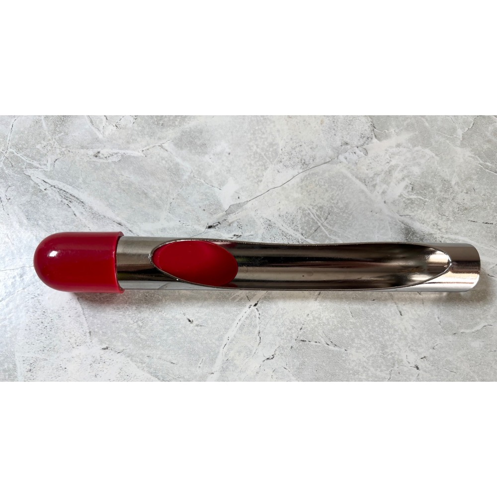 Vintage Stainless Steel Apple Corer‎ Fruit Pit Remover Tool with Red Handle Grip
